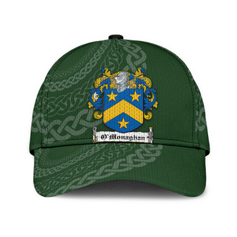 Omonaghan Coat Of Arms Irish Family Crest St Patrick's Day Hat Classic Cap Hat - Thegiftio UK
