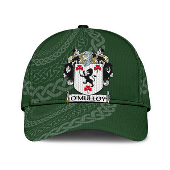 Omulloy Coat Of Arms Irish Family Crest St Patrick's Day Hat Classic Cap Hat - Thegiftio UK