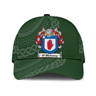 Omulrony Coat Of Arms Irish Family Crest St Patrick's Day Hat Classic Cap Hat - Thegiftio UK
