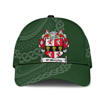 Omurphy Coat Of Arms Irish Family Crest St Patrick's Day Hat Classic Cap Hat - Thegiftio UK