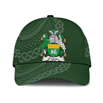 Oquin Coat Of Arms Longfordarms Irish Family Crest St Patrick's Day Hat Classic Cap Hat - Thegiftio UK