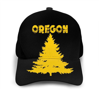 Oregon Douglas Pine Tree Unisex Printing Classic Baseball Cap Snapback Flat Bill Hip Hop Hat - Thegiftio
