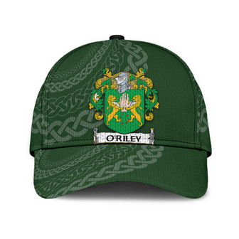 Oriley Coat Of Arms Irish Family Crest St Patrick's Day Hat Classic Cap Hat - Thegiftio UK