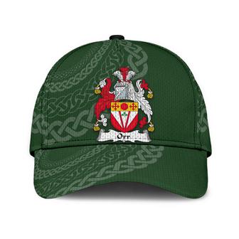 Orr Coat Of Arms Irish Family Crest St Patrick's Day Hat Classic Cap Hat - Thegiftio UK