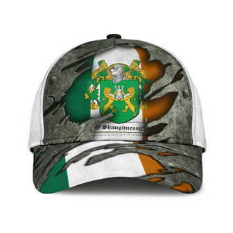 Oshaughnessy Coat Of Arms Irish Family Crest Hat Classic Cap Hat - Thegiftio UK