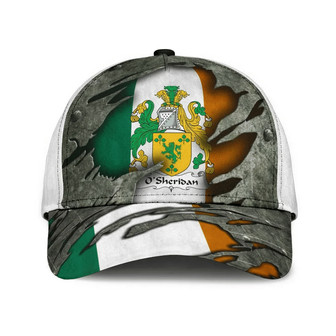 Osheridan Coat Of Arms Irish Family Crest Hat Classic Cap Hat - Thegiftio UK