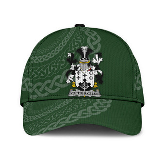 Oteague Coat Of Arms Irish Family Crest St Patrick's Day Hat Classic Cap Hat - Thegiftio UK