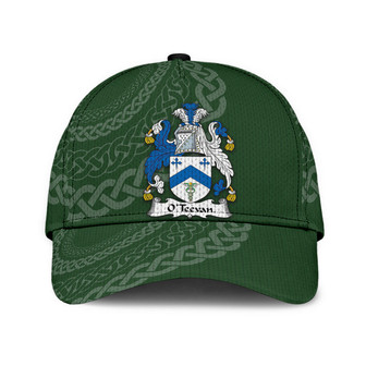 Oteevan Coat Of Arms Irish Family Crest St Patrick's Day Hat Classic Cap Hat - Thegiftio UK