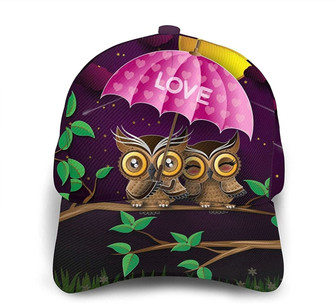 Owl Print Classic Baseball Cap Adjustable Twill Sports Dad Hats for Unisex Hat - Thegiftio UK