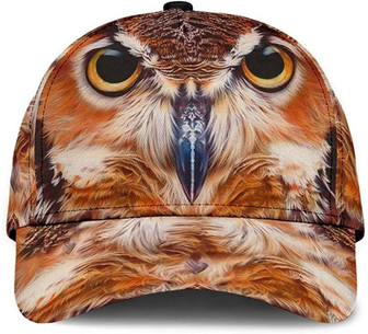 Owl Face Style Attractive Style Beautiful Printed Unisex Hat Classic Cap, Snapback Cap, Baseball Cap Hat - Thegiftio UK