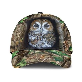 Owl Love Camo Hat Classic Cap Gift For Her, Human Cap, Trending Cap, American Cap Hat - Thegiftio