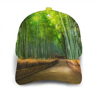 Pathway in A Bamboo Forest Classic Baseball Cap Adjustable Twill Sports Dad Hats for Unisex Hat - Thegiftio UK