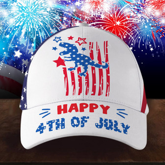 Patriotic Dinosaur Customized Hat Classic Cap Hat - Thegiftio UK