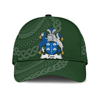 Paul Coat Of Arms Irish Family Crest St Patrick's Day Hat Classic Cap Hat - Thegiftio UK