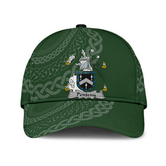 Penteny Coat Of Arms Irish Family Crest St Patrick's Day Hat Classic Cap Hat - Thegiftio UK