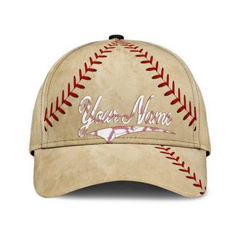 Personalized Amazing Baseball Lace Classic Cap Baseball Cap, Strapback Cap, Unisex Hat, Softball Gift Hat - Thegiftio
