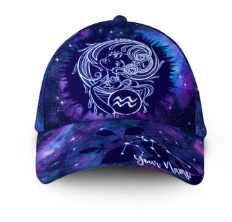 Personalized Aquarius Girl is mysterious Hat Classic Cap Hat - Thegiftio UK