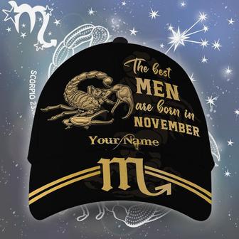 Personalized The Best Man Was Born In November Hat Classic Cap Hat - Thegiftio UK