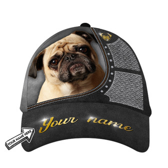 Personalized Best Pug Hat Classic Cap Hat - Thegiftio UK