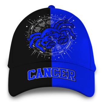 Personalized Cancer Blue Zodiac Hat Classic Cap Hat - Thegiftio UK