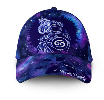 Personalized Cancer Girl Is Mysterious Hat Classic Cap Hat - Thegiftio UK