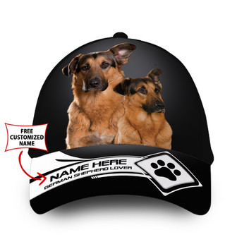 Personalized Cool German Shepherd Dog Hat Classic Cap Hat - Thegiftio