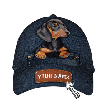 Personalized Dachshund Dog Hat Classic Cap Hat - Thegiftio