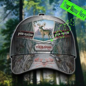 Personalized Deer Hunter Classic Caps, Deer Hunter Hat, Deer Hunter Camo Cap Custom Hat All Over Printed Hat - Thegiftio UK