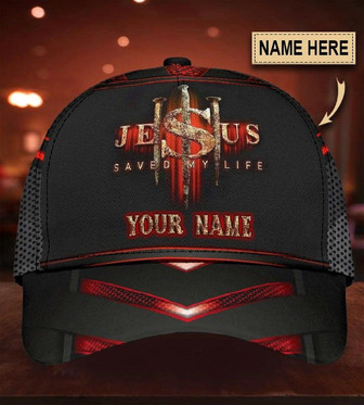 Personalized Jesus Saved My Life American Hat Classic Cap Gift Hat - Thegiftio UK