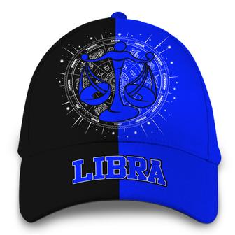 Personalized Libra Blue Zodiac Hat Classic Cap Hat - Thegiftio UK