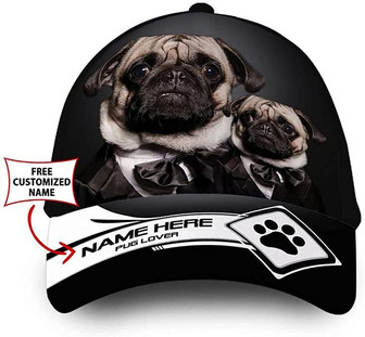 Personalized Name Deer Heating Printed Unisex Hat Classic Cap, Snapback Cap Hat - Thegiftio