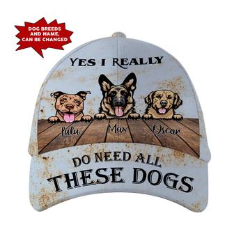 Personalized Need All This Dogs Hat Classic Cap Hat - Thegiftio UK