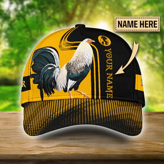 Personalized Rooster Yellow Simple Lover Hat Classic Cap Hat - Thegiftio
