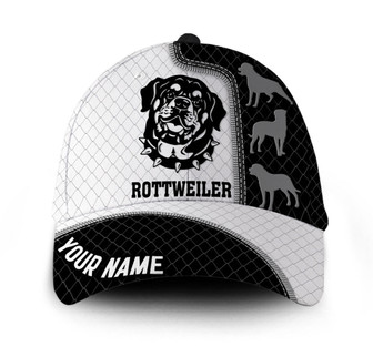 Personalized Rottweiler Hat Classic Cap Hat - Thegiftio UK