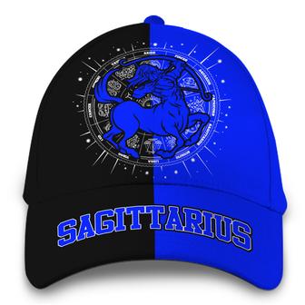 Personalized Sagittarius Blue Zodiac Hat Classic Cap Hat - Thegiftio UK