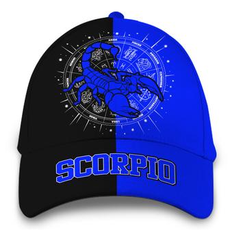 Personalized Scorpio Blue Zodiac Hat Classic Cap Hat - Thegiftio UK