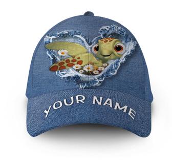 Personalized Sea Turtle Jean Hat Classic Cap Hat - Thegiftio UK