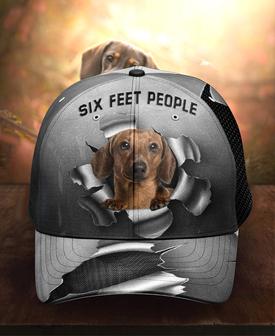 Personalized Six Feet Dachshund Hat Classic Cap Hat - Thegiftio UK