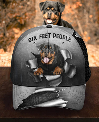 Personalized Six Feet Rottie Hat Classic Cap Hat - Thegiftio UK