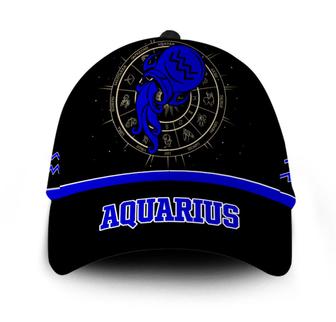 Personalized Stunning Aquarius Zodiac Hat Classic Cap Hat - Thegiftio UK