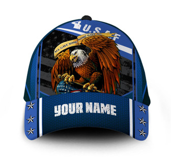 Personalized Veteran American Flag Hat Proud US Military US Air Force All Gave Some Some gave all Hat Classic Cap Hat - Thegiftio UK