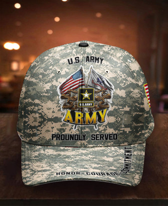 Personalized Veteran American Flag Hat Proud US Military US Army Hat Classic Cap Hat - Thegiftio UK