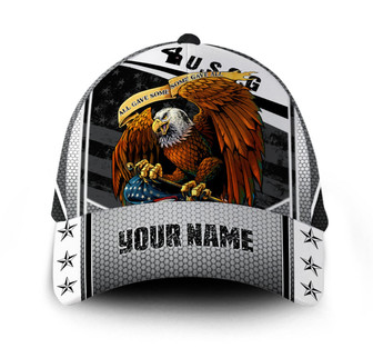 Personalized Veteran American Flag Hat Proud US Military US Coast Guard All Gave Some Some gave all Hat Classic Cap Hat - Thegiftio