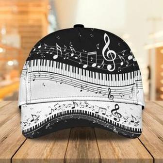 Piano Pattern Hat Classic Cap Piano Lover Baseball Cap Music Cap Adults Hat - Thegiftio UK