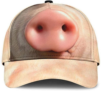 Pig Farm Face Style Lovely Cute Printed Unisex Hat Classic Cap, Gift for Expecting Parent Hat - Thegiftio