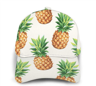 Pineapples Print Classic Baseball Cap Adjustable Twill Sports Dad Hats for Unisex Hat - Thegiftio UK