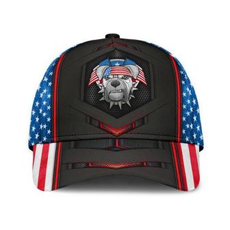 Pitbull American Flag Carbon Hat Classic Cap Protect Cap, Human Cap, Trending Cap, American Cap Hat - Thegiftio