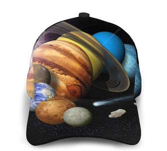 Planet Pattern Print Classic Baseball Cap Adjustable Twill Sports Dad Hats for Unisex Hat - Thegiftio UK