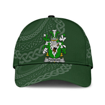 Podmore Coat Of Arms Irish Family Crest St Patrick's Day Hat Classic Cap Hat - Thegiftio UK