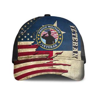 Proud Military Veteran American Texas Flag Hat Old Vintage Patriotic Hats Veteran Day Gifts Hat Classic Cap Hat - Thegiftio UK